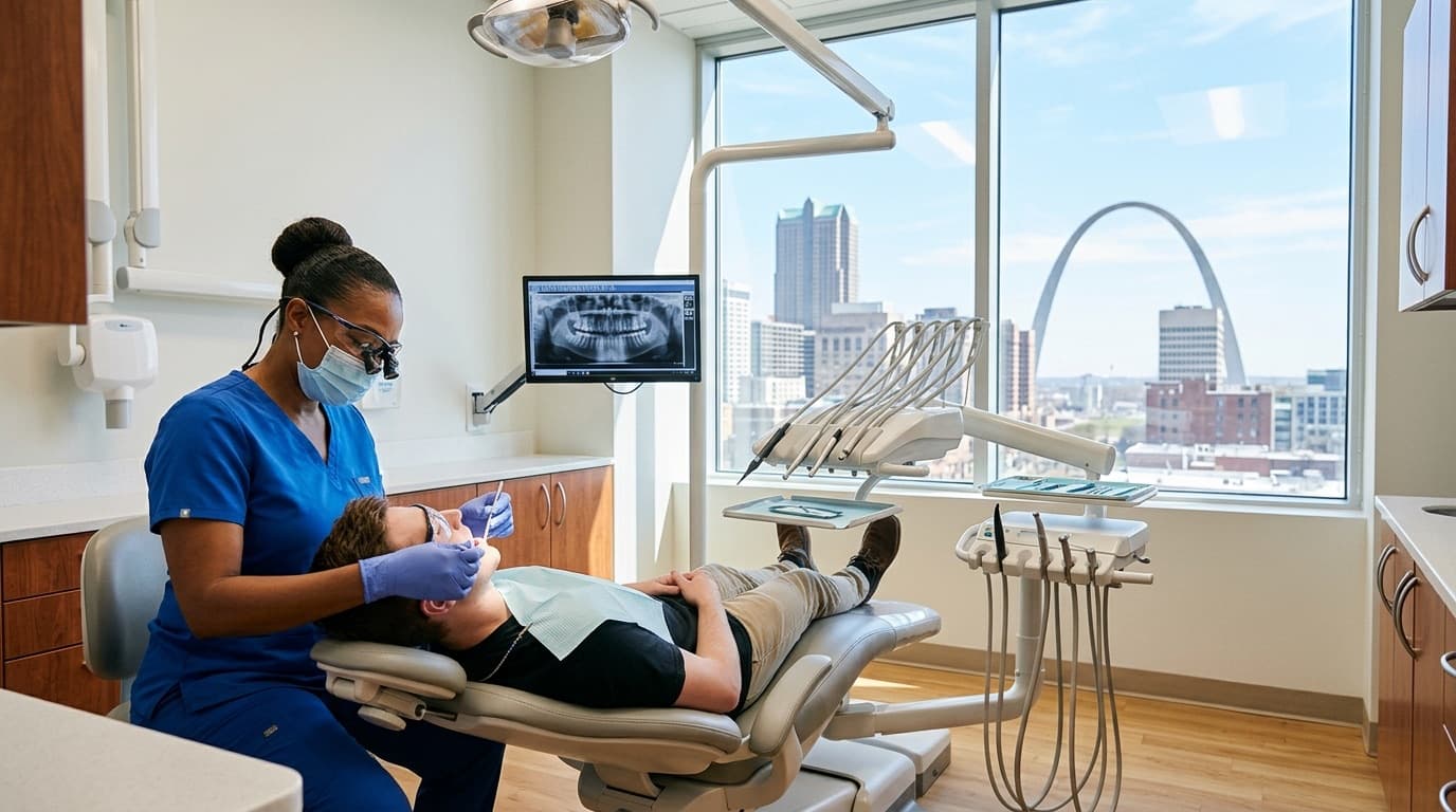 Dental & Cosmetic Dentistry expert at work in the St. Louis area