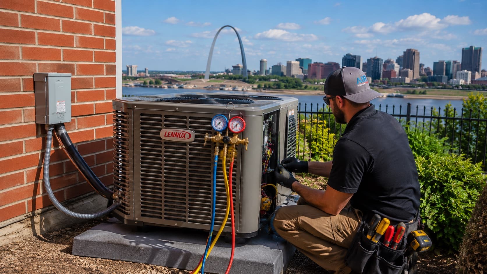 HVAC expert at work in the St. Louis area